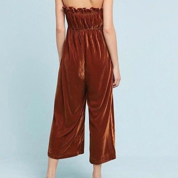 NWT Anthropologie Kristinit Velvet Jumpsuit, size small - Picture 2 of 8